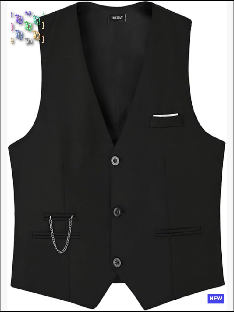 Slim Fit Formal Dress Vest Sleeveless Waistcoat Business Elegant Classic